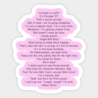 Mean Girls Sticker